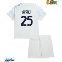 Inter Milan Manuel Akanji #25 Bortedraktsett Barn 2025-26 Kortermet (+ Korte bukser)